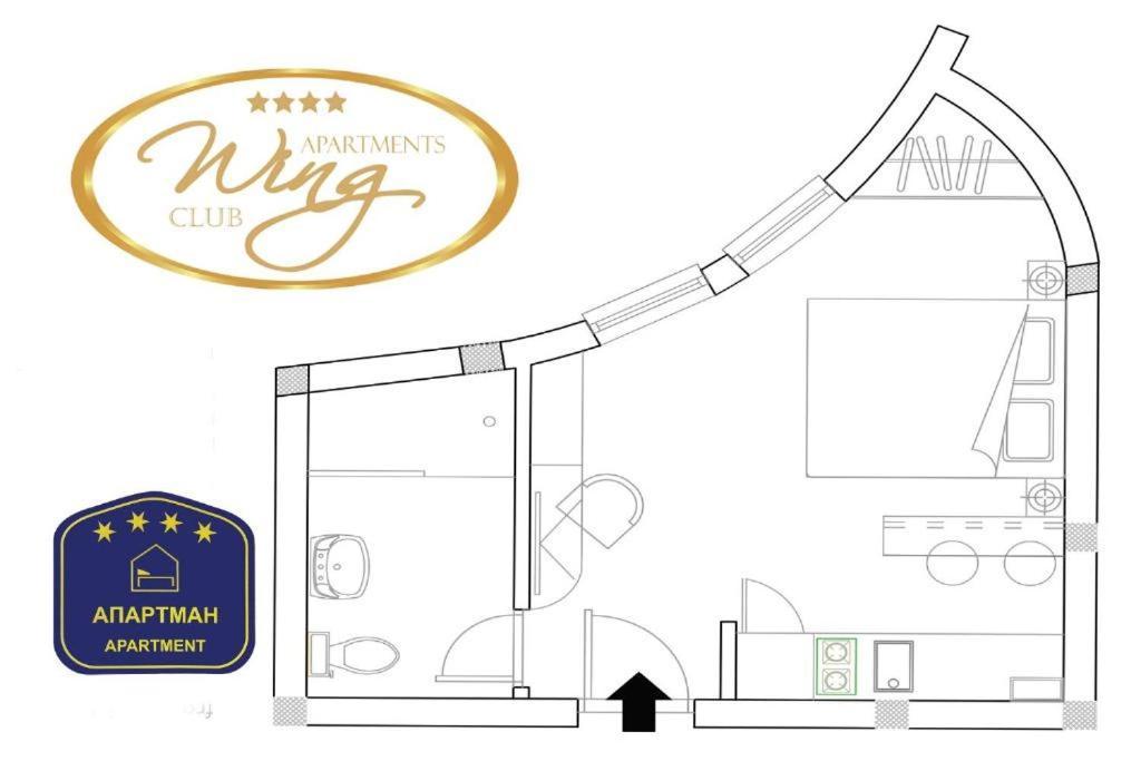 Wing Club Dajana Aparthotel Jagodina Bagian luar foto